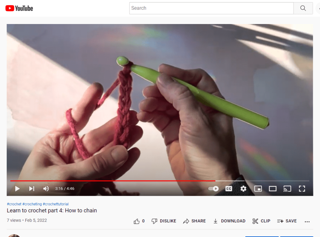 How to chain for crochet