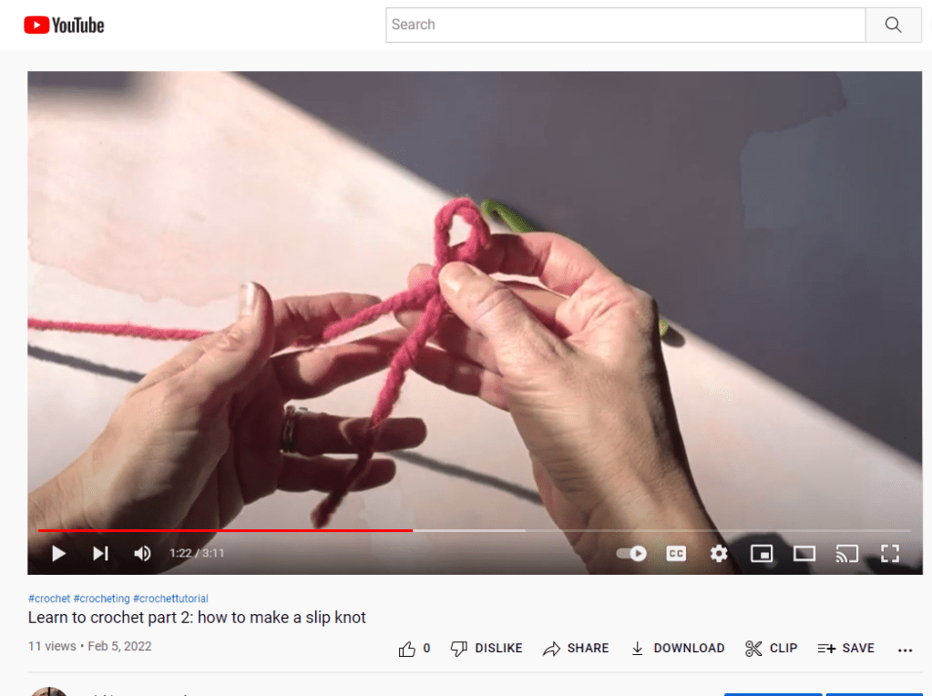 How to make a slip knot