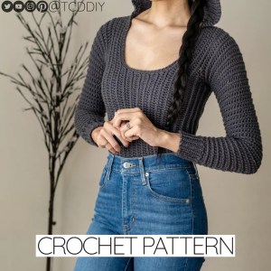 Scoop neck crochet top
