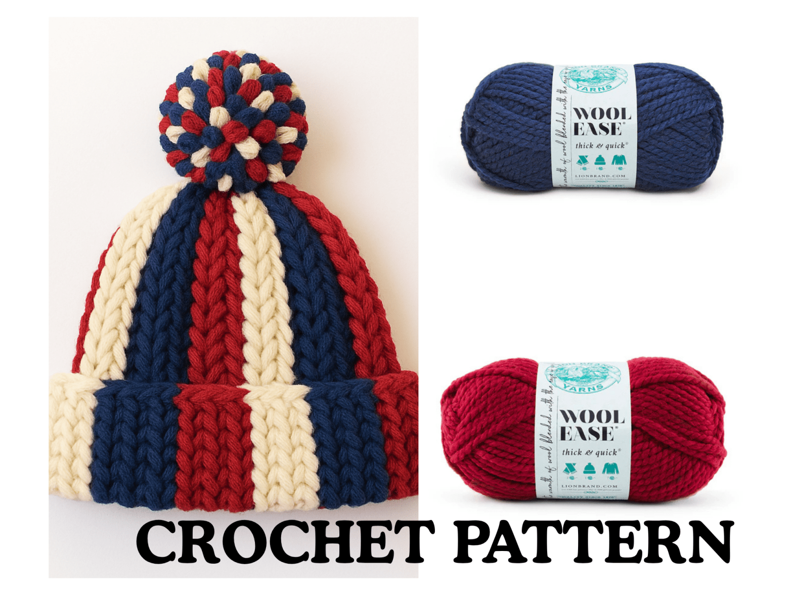 New England Patriots Inspired Crochet Hat Pattern