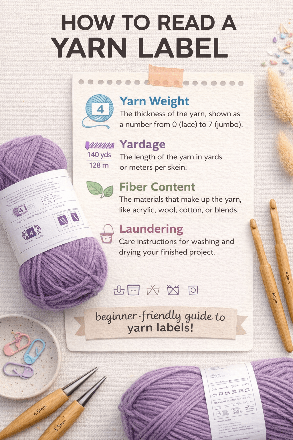 Learn how to read a yarn label