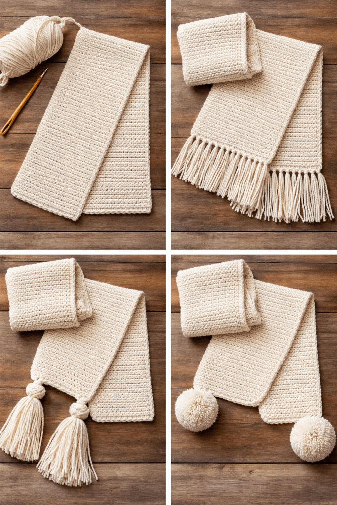 beginner crochet scarf pattern