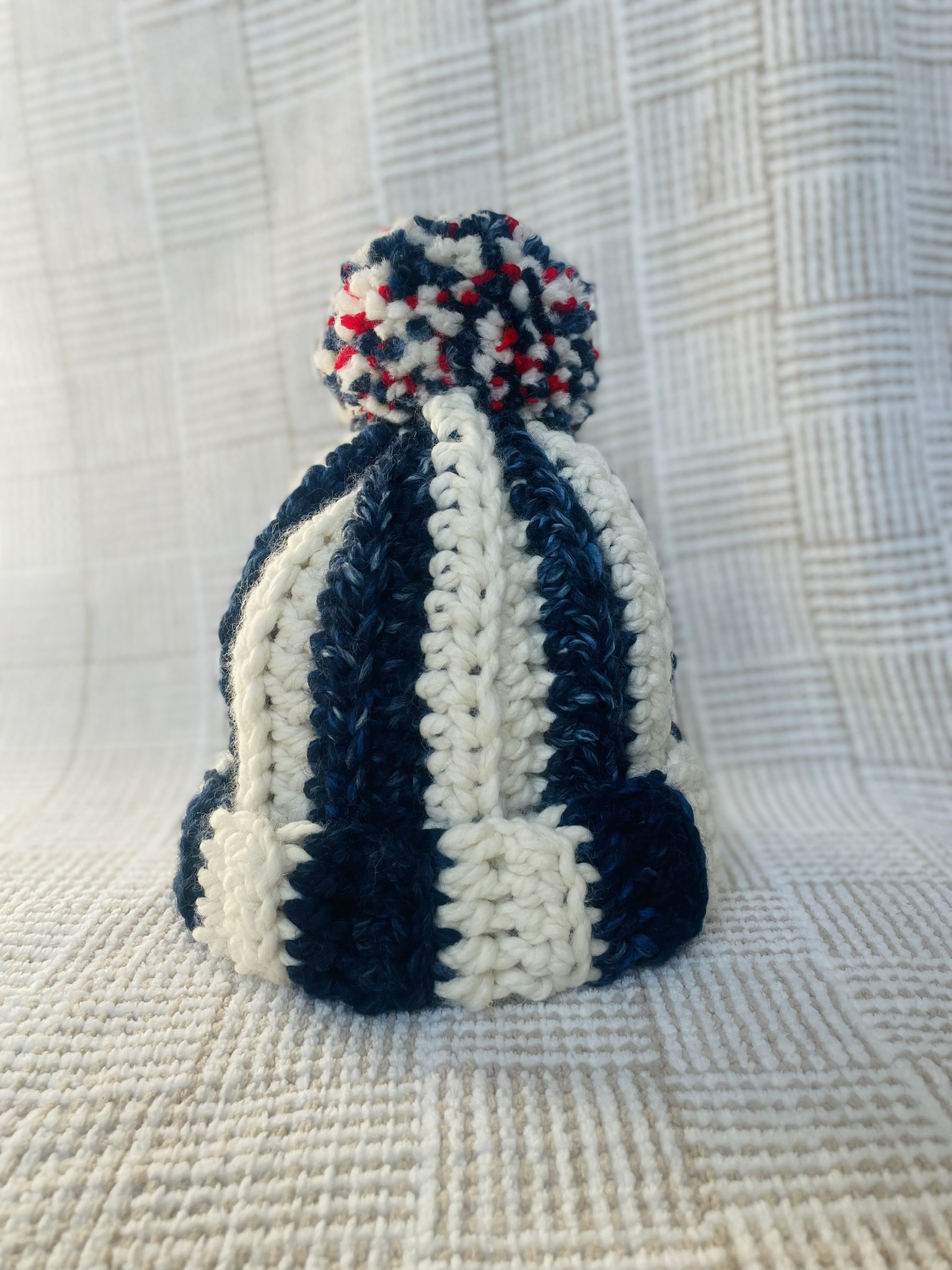 USA Olympics crochet hat