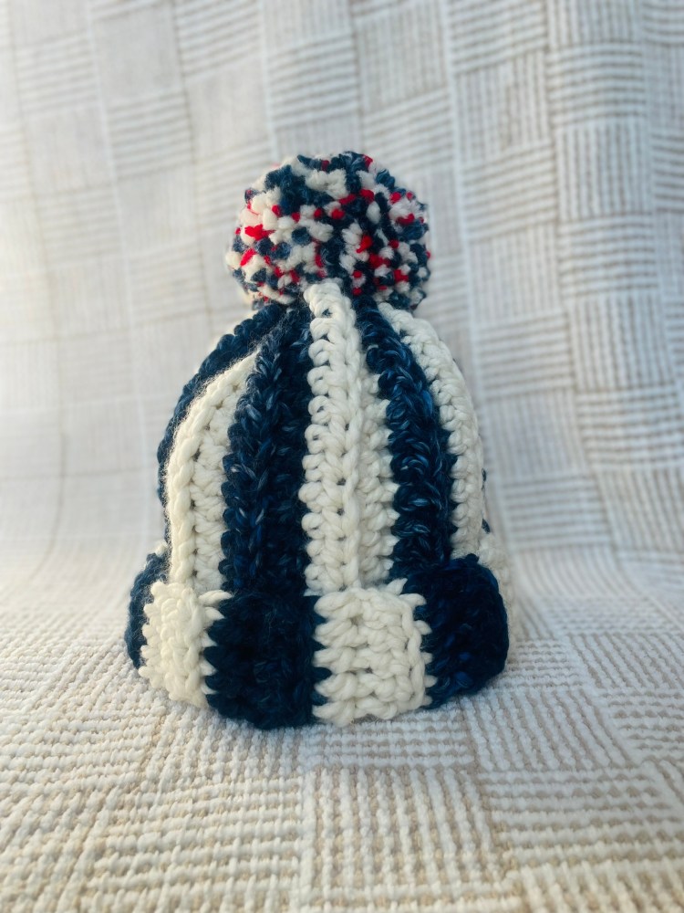 USA Olympics crochet hat